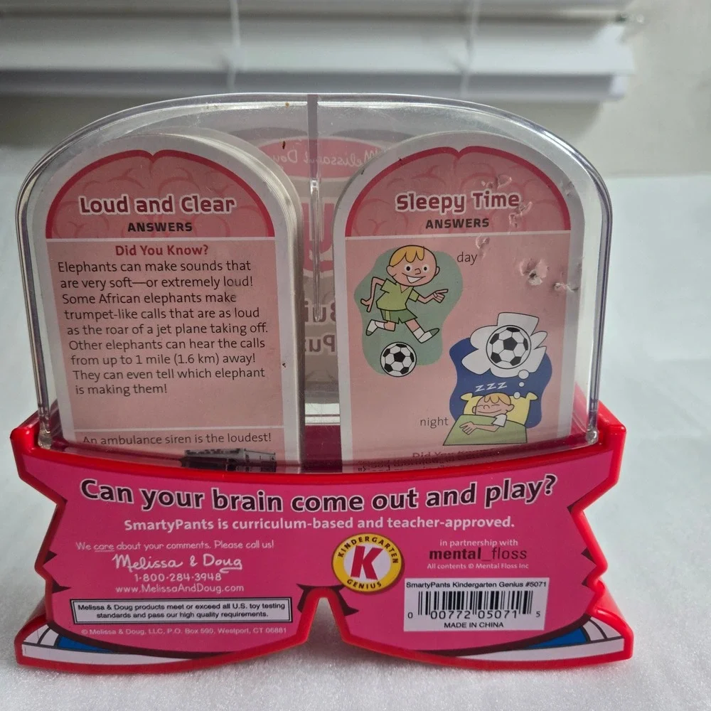 Melissa & Doug Smarty Pants Kindergarten Kids OS Pink educational Brain Cards